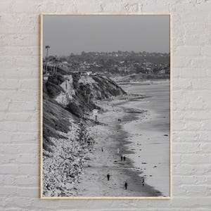 Black and White, Encinitas Print, Encinitas Wall Art, Encinitas Poster, Encinitas Photo, Encinitas Poster Print, California Poster Print