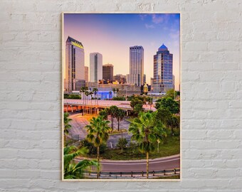 Real Photo, Tampa Print, Tampa Wall Art, Tampa Poster, Tampa Photo, Tampa Poster Print, Tampa Wall Decor, Florida Poster Print, USA