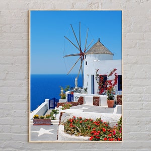 echtes Foto, Mykonos Print, Mykonos Wandkunst, Mykonos Poster, Mykonos Foto, Mykonos Poster Druck, Mykonos Wanddekor, Griechenland Poster