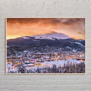 Echte foto, Breckenridge-afdruk, Breckenridge-kunst, Breckenridge-poster, Breckenridge-foto, Breckenridge-posterafdruk, Colorado-poster