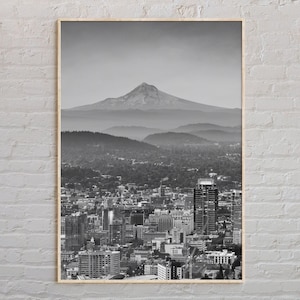 Black and White, Portland Print, Portland Wall Art, Portland Poster, Portland Photo, Portland Poster Print, Portland Wall Decor, Oregon