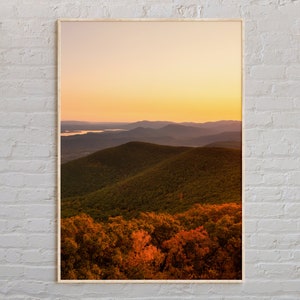 Vraie photo, impression des montagnes Catskill, art mural des montagnes Catskill, affiche Catskill, photo des montagnes Catskill, impression affiche New York