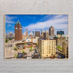 Real Photo, Milwaukee Print, Milwaukee Wall Art, Milwaukee Poster, Milwaukee Photo, Milwaukee Poster Print, Wisconsin Poster Print