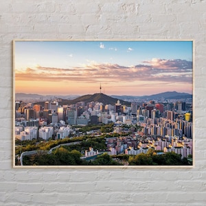Real Photo, Seoul Print, Seoul Wall Art, Seoul Poster, Seoul Photo, Seoul Poster Print, Seoul Wall Decor, South Korea Poster Print
