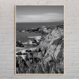 Bianco e nero, stampa Bodega Bay, arte murale Bodega Bay, poster Bodega Bay, foto Bodega Bay, stampa poster Bodega Bay, decorazioni Bodega Bay