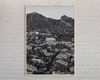 Blanco y negro, Impresión de Scottsdale, Arte mural de Scottsdale, Póster de Scottsdale, Foto de Scottsdale, Impresión de póster de Scottsdale, Decoración de Scottsdale