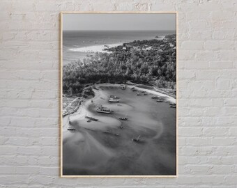 Blanco y negro, Impresión de Zanzíbar, Arte mural de Zanzíbar, Póster de Zanzíbar, Foto de Zanzíbar, Impresión de póster de Zanzíbar, Decoración de pared de Zanzíbar, Tanzania