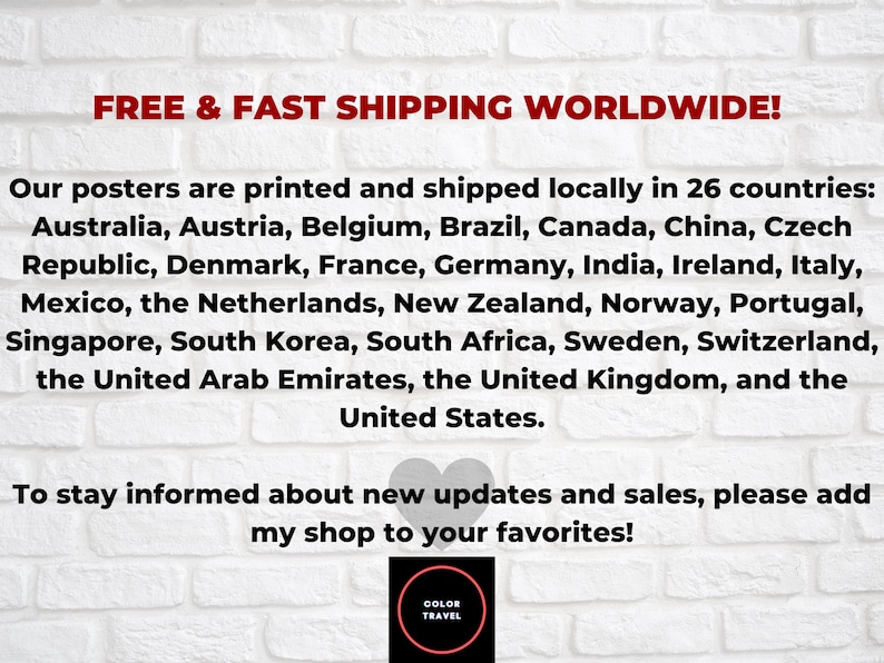 a brick wall with the words free shipping world wide