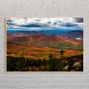 Vraie photo, impression montagnes Adirondack, art mural montagnes Adirondack, affiche Adirondack, photo montagnes Adirondack, impression New York