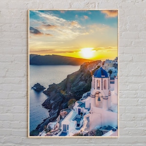 Santorini Print, Santorini Wandkunst, Santorini Poster, Santorini Foto, Santorini Poster Print, Santorini Decor, Griechenland