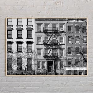 Noir et blanc, impression East Village, art mural East Village, affiche East Village, photo East Village, impression poster New York, New York