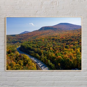 Vraie photo, impression des montagnes Catskill, art mural des montagnes Catskill, affiche Catskill, photo des montagnes Catskill, impression affiche New York