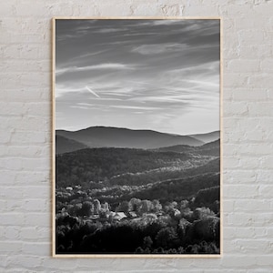 Schwarz und weiß, Vermont Druck, Vermont Wandkunst, Vermont Poster, Vermont Foto, Vermont Poster Druck, Vermont Dekor, USA Poster Druck