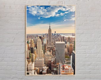 Real Photo, Manhattan Print, Manhattan Wall Art, Manhattan Poster, Manhattan Photo, Manhattan Poster Print, Manhattan Wall Decor, USA