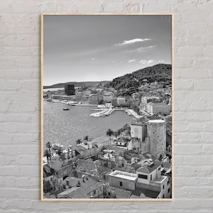 Black and White, Split Print, Split Wall Art, Split Poster, Split Photo, Split Poster Print, Split Wall Decor, Croatia Poster Print