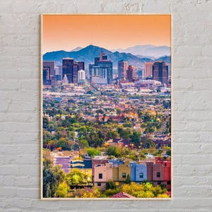 Real Photo, Phoenix Print, Phoenix Wall Art, Phoenix Poster, Phoenix Photo, Phoenix Poster Print, Phoenix Wall Decor, Arizona Print