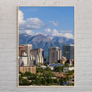 Real Photo, Salt Lake City Print, Salt Lake City Wall Art, Salt Lake City Poster, Salt Lake City Photo, Salt Lake City Decor, USA