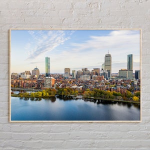 Vraie photo, impression de Boston, art mural Boston, affiche de Boston, photo de Boston, impression d'affiche de Boston, décoration murale de Boston, affiche du Massachusetts