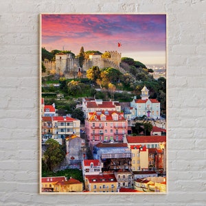 Echte foto, Lissabon-afdruk, Lissabon-muurkunst, Lissabon-poster, Lissabon-foto, Lissabon-posterafdruk, Lissabon-muurdecoratie, Portugal-poster