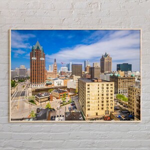 Real Photo, Milwaukee Print, Milwaukee Wall Art, Milwaukee Poster, Milwaukee Photo, Milwaukee Poster Print, Wisconsin Poster Print