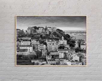 Schwarzweiß, Lissabon Print, Lissabon Wandkunst, Lissabon Poster, Lissabon Foto, Lissabon Plakat, Lissabon Wanddekor, Portugal Plakat