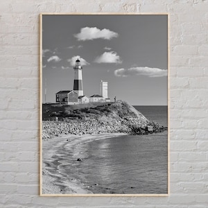 Black and White, Montauk Print, Montauk Wall Art, Montauk Poster, Montauk Photo, Montauk Poster Print, Montauk Wall Decor, New York Poster