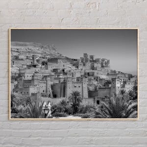 Noir et blanc, impression du Maroc, art mural Maroc, affiche du Maroc, photo du Maroc, impression d'affiche du Maroc, décoration murale du Maroc, affiche de l'Afrique