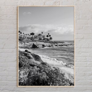 白黒、南カリフォルニアのプリント、カリフォルニアの壁アート、南カリフォルニアのポスター、カリフォルニアの写真、カリフォルニアのポスタープリント