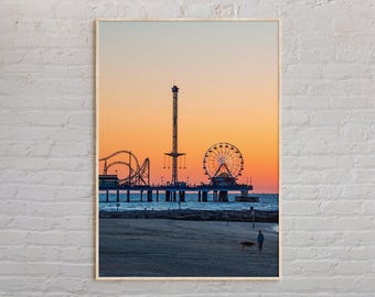 Vraie photo, impression de Galveston, art mural Galveston, affiche de Galveston, photo de Galveston, impression d'affiche de Galveston, Galveston Decor, Texas