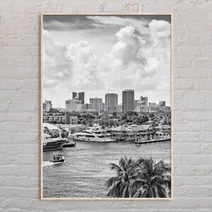 Black and White, Fort Lauderdale Print, Fort Lauderdale Wall Art, Fort Lauderdale Poster, Fort Lauderdale Photo, Fort Lauderdale Decor