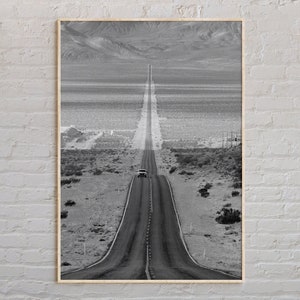 Zwart-wit, Death Valley-afdruk, kunst aan de muur Death Valley, Death Valley-poster, Death Valley-foto, Death Valley-posterafdruk, VS afdrukken