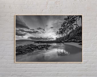 Black and White, Maui Print, Maui Wall Art, Maui Poster, Maui Photo, Maui Poster Print, Maui Wall Decor, Hawaii Poster Print, USA Print