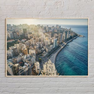 Echte foto, Beiroet-afdruk, Beiroet muurkunst, Beiroet-poster, Beiroet-foto, Beiroet-posterafdruk, Beiroet-muurdecoratie, Midden-Oosten-poster