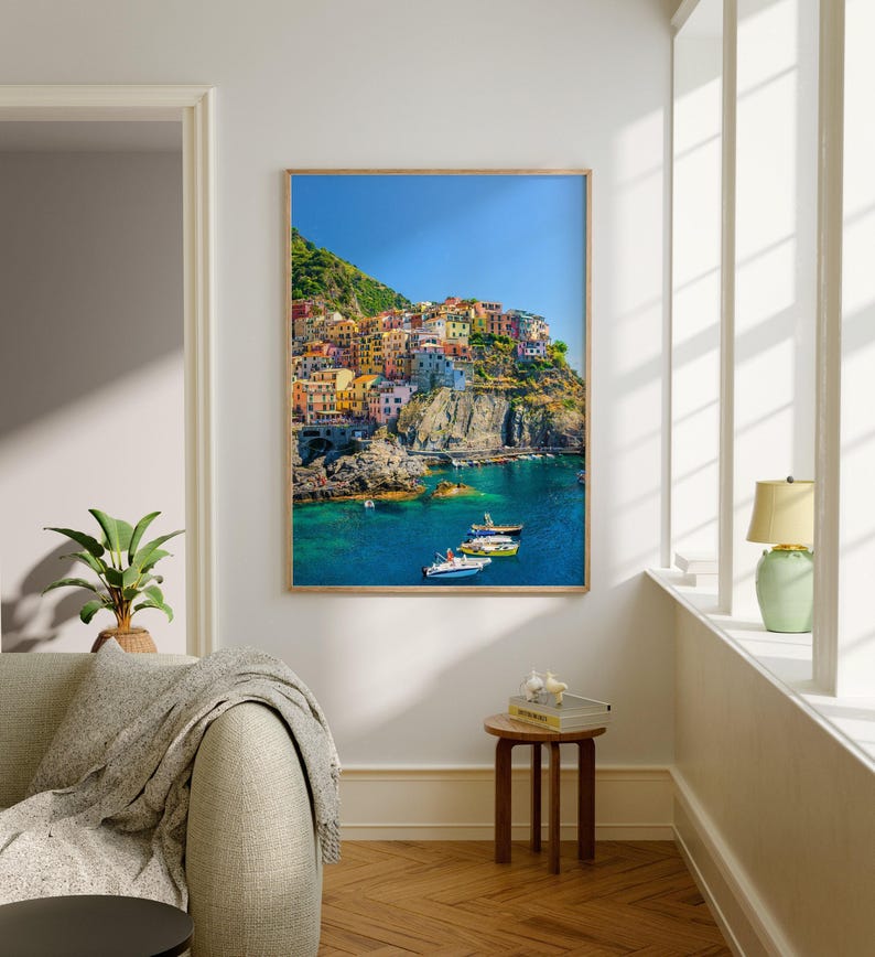 Real Photo, Cinque Terre Print, Cinque Terre Wall Art, Cinque Terre Poster, Cinque Terre Photo, Cinque Terre Poster Print, Italy image 2