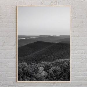 Zwart-wit, Catskill Mountains print, Catskill Mountains muurkunst, Catskill poster, Catskill Mountains foto, New York poster print