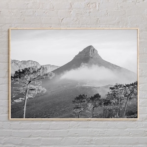Black and White, South Africa Print, South Africa Wall Art, South Africa Poster, South Africa Photo, South Africa Wall Decor, Cape Town