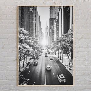 Noir et blanc, impression de la ville de New York, art mural de la ville de New York, affiche de la ville de New York, photo de la ville de New York, impression d'affiche de la ville de New York