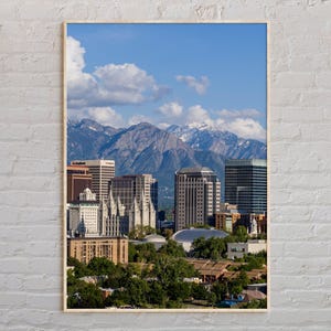 Real Photo, Salt Lake City Print, Salt Lake City Wall Art, Salt Lake City Poster, Salt Lake City Photo, Salt Lake City Decor, USA