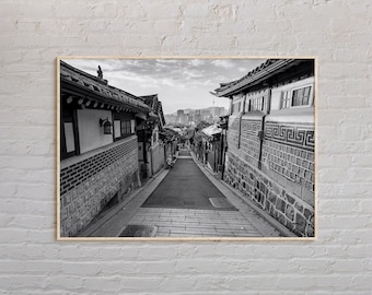 Blanco y negro, Impresión de Corea del Sur, Arte de Corea del Sur, Póster de Corea del Sur, Foto de Corea del Sur, Impresión de póster de Corea del Sur, Decoración de Corea del Sur