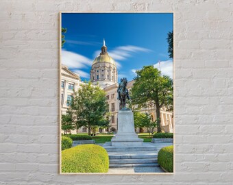 Foto real, Impresión de Georgia, Arte mural de Georgia, Póster de Georgia, Foto de Georgia, Impresión de póster de Georgia, Decoración de pared de Georgia, Estados Unidos