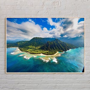 Vraie photo, impression de Kauai, art mural Kauai, affiche de Kauai, photo de Kauai, impression d&#39;affiche de Kauai, décoration murale de Kauai, impression d&#39;affiche d&#39;Hawaï, Etats-Unis