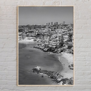 Black and White, Newport Beach Print, Newport Beach Wall Art, Newport Beach Poster, Newport Beach Photo, Newport Beach Decor, California