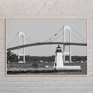 Noir et blanc, impression Newport, art mural Newport, affiche Newport, photo Newport, décoration murale Newport, impression Rhode Island, impression affiche USA