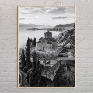 Black and White, North Macedonia Print, North Macedonia Wall Art, North Macedonia Poster, North Macedonia Photo, North Macedonia Wall Decor