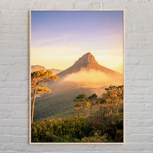 Fotografía real, impresión de Sudáfrica, arte mural de Sudáfrica, póster de Sudáfrica, fotografía de Sudáfrica, decoración de pared de Sudáfrica, Ciudad del Cabo