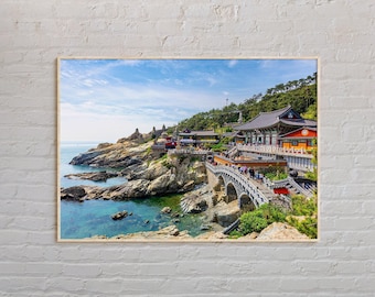 Foto real, Impresión de Busan, Arte mural de Busan, Póster de Busan, Foto de Busan, Impresión de póster de Busan, Decoración de pared de Busan, Impresión de póster de Corea del Sur