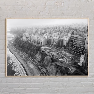 Black and White, Lima Print, Lima Wall Art, Lima Poster, Lima Photo, Lima Poster Print, Lima Wall Decor, Peru, South America Poster Print