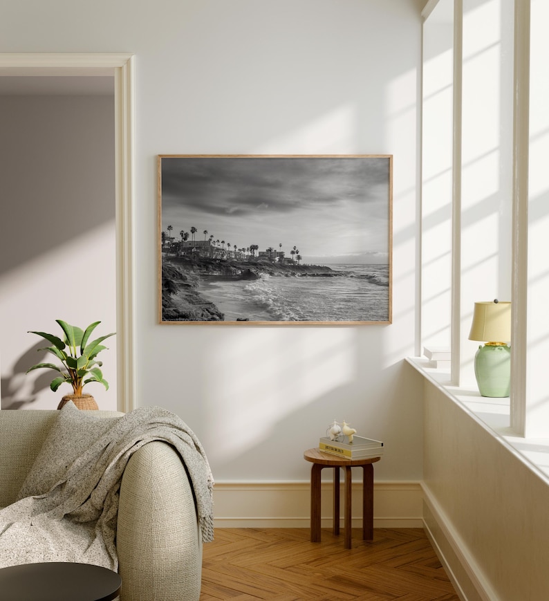 Black and White, San Diego Print, San Diego Wall Art, San Diego Poster ...