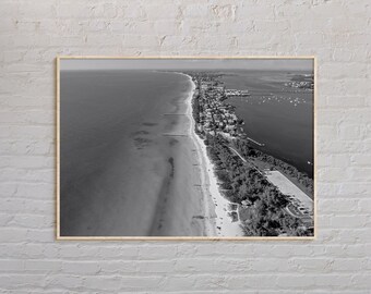 Schwarz und weiß, Anna Maria Island Druck, Anna Maria Island Wandkunst, Anna Maria Island Poster, Anna Maria Island Foto, Florida Poster