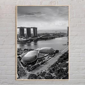 Black and White, Singapore Print, Singapore Wall Art, Singapore Poster, Singapore Photo, Singapore Poster Print, Singapore Wall Decor